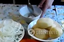 Рыба с картошкой в сметане - Шаг 1 Рыба с картошкой в сметане - Шаг 1