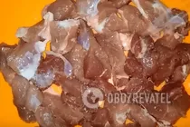 Тушеное мясо с подливой - Шаг 1 Тушеное мясо с подливой - Шаг 1