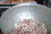 Тушкована свинина з баклажанами - Крок 1 Тушкована свинина з баклажанами - Крок 1