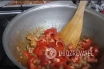 Тушкована свинина з баклажанами - Крок 5 Тушкована свинина з баклажанами - Крок 5