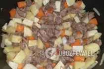 Тушкована яловичина з овочами в мультиварці - Крок 4 Тушкована яловичина з овочами в мультиварці - Крок 4
