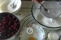 Вареники с вишней на кефире - Шаг 1 Вареники с вишней на кефире - Шаг 1