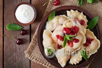 Пышные вареники с вишней на пару - Шаг 11 Пышные вареники с вишней на пару - Шаг 11