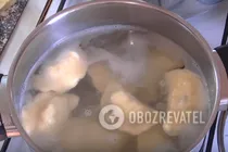 Вареники с вишней на кефире - Шаг 9 Вареники с вишней на кефире - Шаг 9