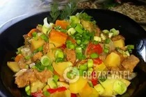 Тушеное мясо с овощами в мультиварке - Шаг 8 Тушеное мясо с овощами в мультиварке - Шаг 8