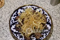 Жареное мясо с луком - Шаг 7 Жареное мясо с луком - Шаг 7
