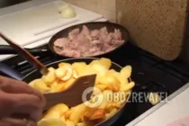 Жареное мясо с картошкой - Шаг 5 Жареное мясо с картошкой - Шаг 5