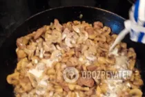Жареное мясо с грибами - Шаг 5 Жареное мясо с грибами - Шаг 5