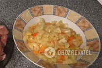 Тушеная телятина с овощами - Шаг 2 Тушеная телятина с овощами - Шаг 2