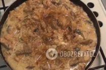 Жареное мясо в сметане - Шаг 9 Жареное мясо в сметане - Шаг 9