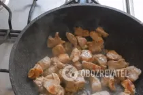Смажена свинина з баклажанами - Крок 4 Смажена свинина з баклажанами - Крок 4