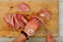 Жареная свинина с помидорами - Шаг 1 Жареная свинина с помидорами - Шаг 1