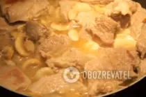Жареная свинина с грибами - Шаг 6 Жареная свинина с грибами - Шаг 6