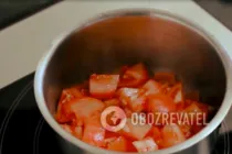 Жареная свинина с помидорами - Шаг 5 Жареная свинина с помидорами - Шаг 5