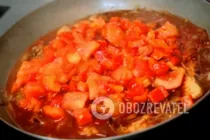 Жареная свинина с помидорами - Шаг 7 Жареная свинина с помидорами - Шаг 7