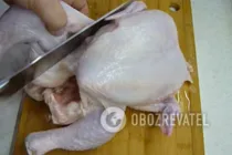 Жареная курица на сковороде - Шаг 1 Жареная курица на сковороде - Шаг 1