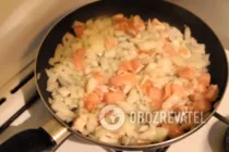 Смажена курка з баклажанами - Крок 3 Смажена курка з баклажанами - Крок 3