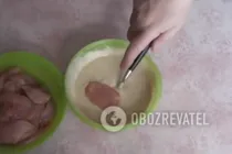 Жареная курица в кляре - Шаг 5 Жареная курица в кляре - Шаг 5