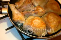 Жареная курица с чесноком - Шаг 5 Жареная курица с чесноком - Шаг 5