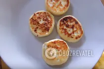 Сырники из творожной массы - Шаг 7 Сырники из творожной массы - Шаг 7