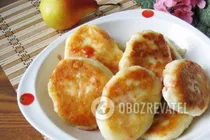 Сирники з грушею - Крок 7 Сирники з грушею - Крок 7