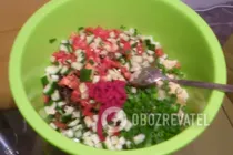 Салат "Табуле" с кус-кусом - Шаг 4 Салат "Табуле" с кус-кусом - Шаг 4