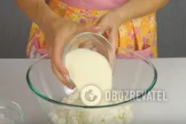 Сырники со сгущенкой - Шаг 1 Сырники со сгущенкой - Шаг 1
