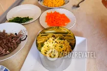 Салат с сердцем и кукурузой - Шаг 4 Салат с сердцем и кукурузой - Шаг 4