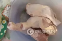 Смажена курка в сметані на сковороді - Крок 1 Смажена курка в сметані на сковороді - Крок 1