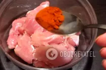 Жареная курица с овощами - Шаг 3 Жареная курица с овощами - Шаг 3