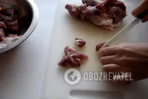 Жареная баранина с овощами - Шаг 1 Жареная баранина с овощами - Шаг 1