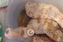 Смажена курка в сметані на сковороді - Крок 2 Смажена курка в сметані на сковороді - Крок 2