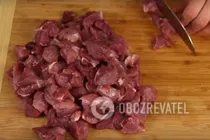 Тушеная телятина в сметане - Шаг 1 Тушеная телятина в сметане - Шаг 1