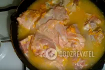 Тушеная курица на сковороде - Шаг 7 Тушеная курица на сковороде - Шаг 7