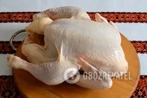 Фаршированная курица без костей - Шаг 1 Фаршированная курица без костей - Шаг 1