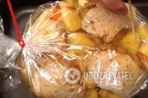 Тушеная курица с картошкой в рукаве - Шаг 10 Тушеная курица с картошкой в рукаве - Шаг 10