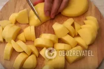 Тушеная курица с картошкой в рукаве - Шаг 1 Тушеная курица с картошкой в рукаве - Шаг 1