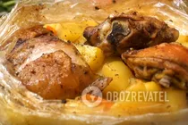 Тушеная курица с картошкой в рукаве - Шаг 11 Тушеная курица с картошкой в рукаве - Шаг 11
