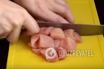 Тушеная курица в сливочно-сырном соусе - Шаг 1 Тушеная курица в сливочно-сырном соусе - Шаг 1