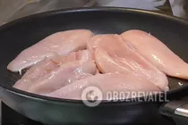Курка, тушкована під вершково-грибним соусом - Крок 1 Курка, тушкована під вершково-грибним соусом - Крок 1