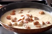 Тушеная курица в сливочно-сырном соусе - Шаг 4 Тушеная курица в сливочно-сырном соусе - Шаг 4