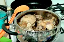 Тушеная курица в сметанном соусе - Шаг 5 Тушеная курица в сметанном соусе - Шаг 5