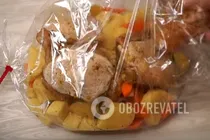 Тушеная курица с картошкой в рукаве - Шаг 8 Тушеная курица с картошкой в рукаве - Шаг 8