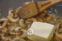 Тушкована курка з грибами у вершковому соусі - Крок 8 Тушкована курка з грибами у вершковому соусі - Крок 8