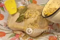 Курка, фарширована апельсинами - Крок 7 Курка, фарширована апельсинами - Крок 7