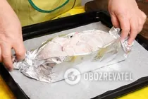 Фарширована курка в духовці - Крок 7 Фарширована курка в духовці - Крок 7