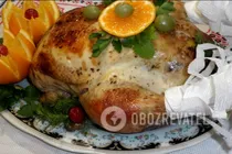 Курка, фарширована апельсинами - Крок 9 Курка, фарширована апельсинами - Крок 9