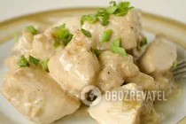 Тушеная курица со сметаной и луком - Шаг 7 Тушеная курица со сметаной и луком - Шаг 7