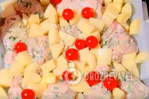 Тушкована курка з картоплею у вершках - Крок 10 Тушкована курка з картоплею у вершках - Крок 10