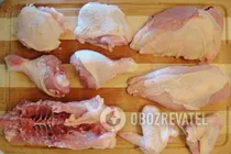 Курка з морквою, тушкована в пиві - Крок 1 Курка з морквою, тушкована в пиві - Крок 1